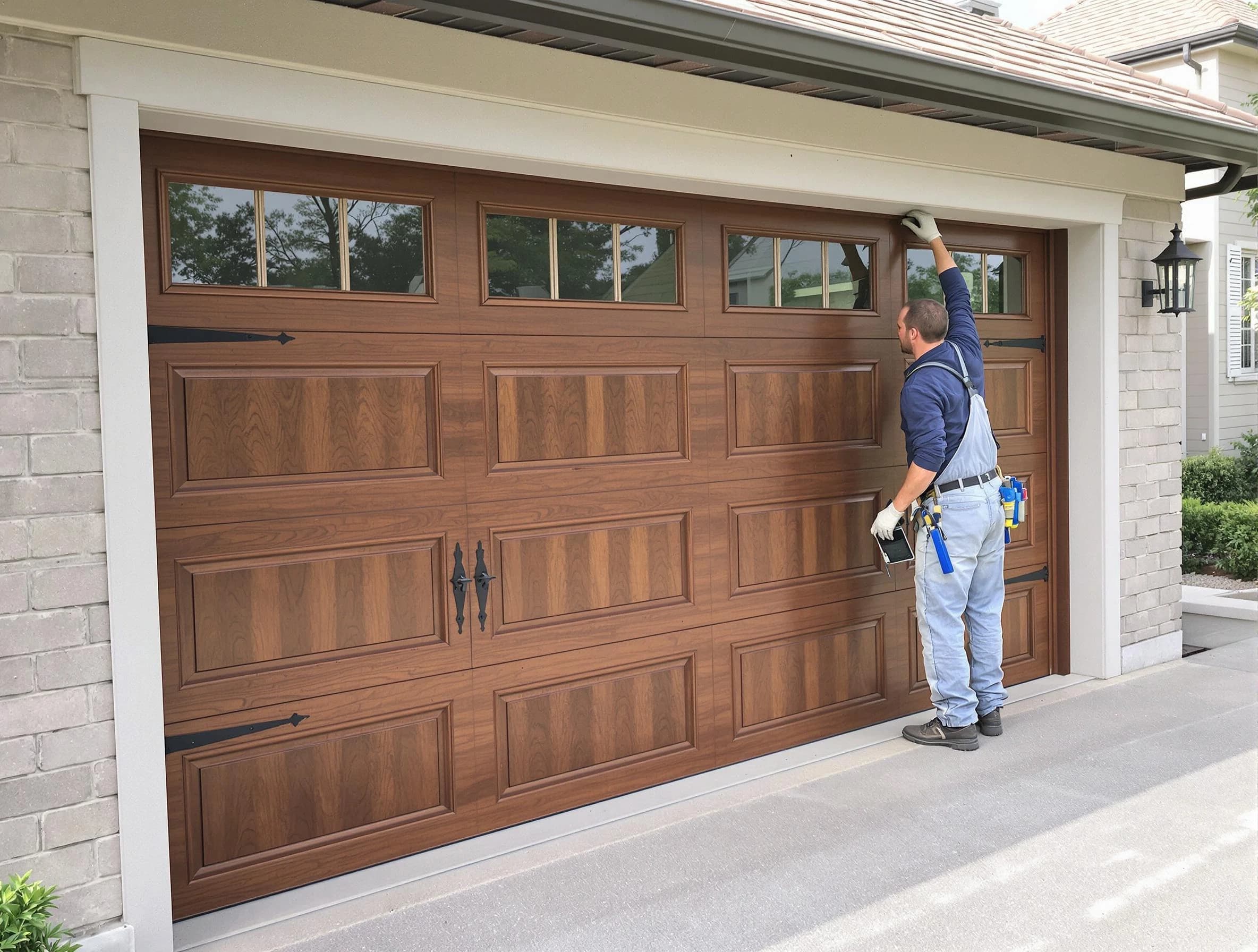 Custom garage door showcase by Buffalo Garage Door Repair in Buffalo