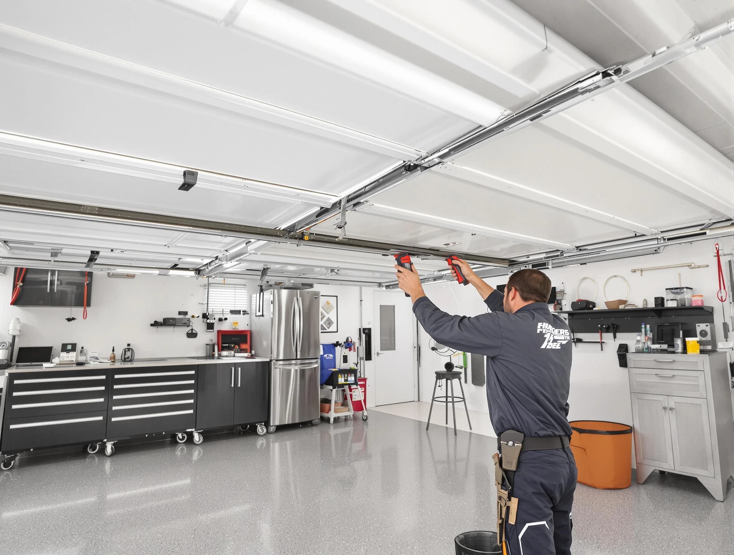 Overhead garage door repair service by Buffalo Garage Door Repair in Buffalo