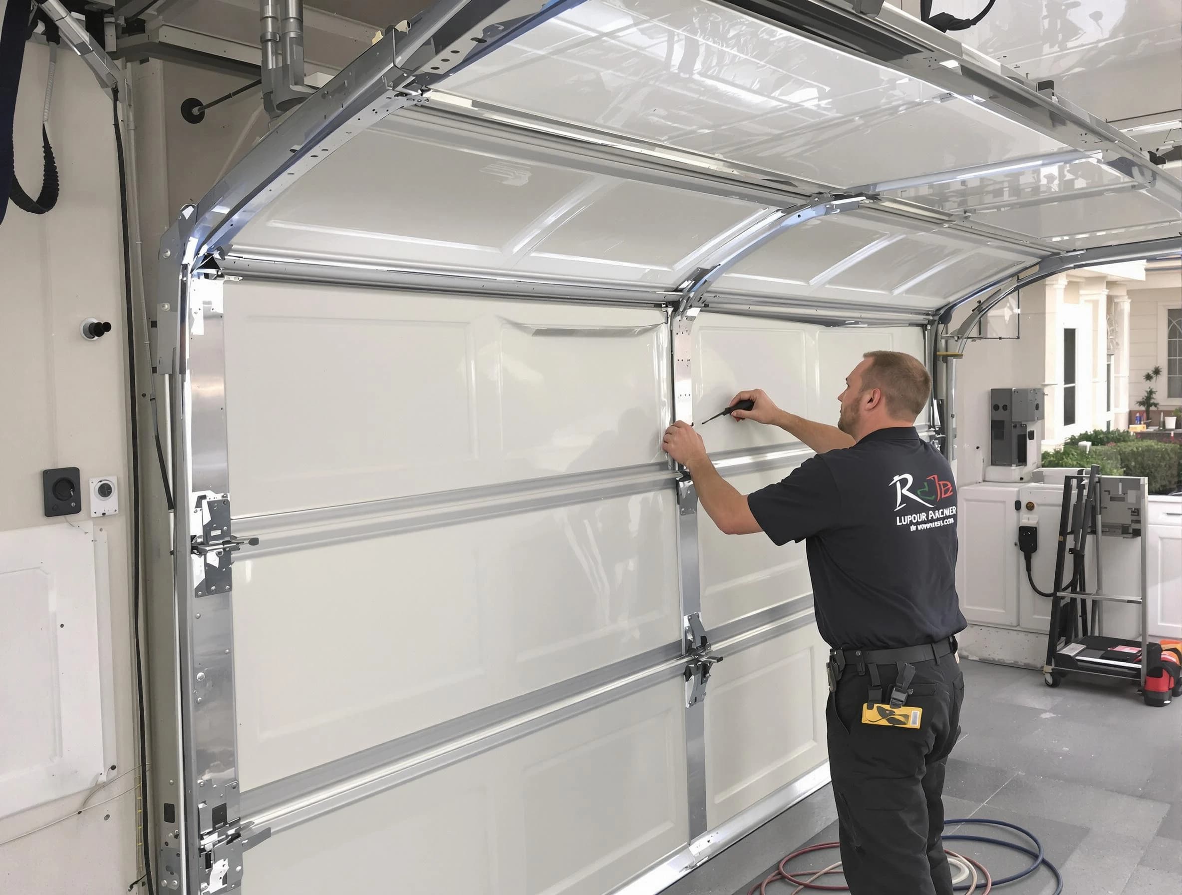 Buffalo Garage Door Repair professional performing panel repair in Buffalo
