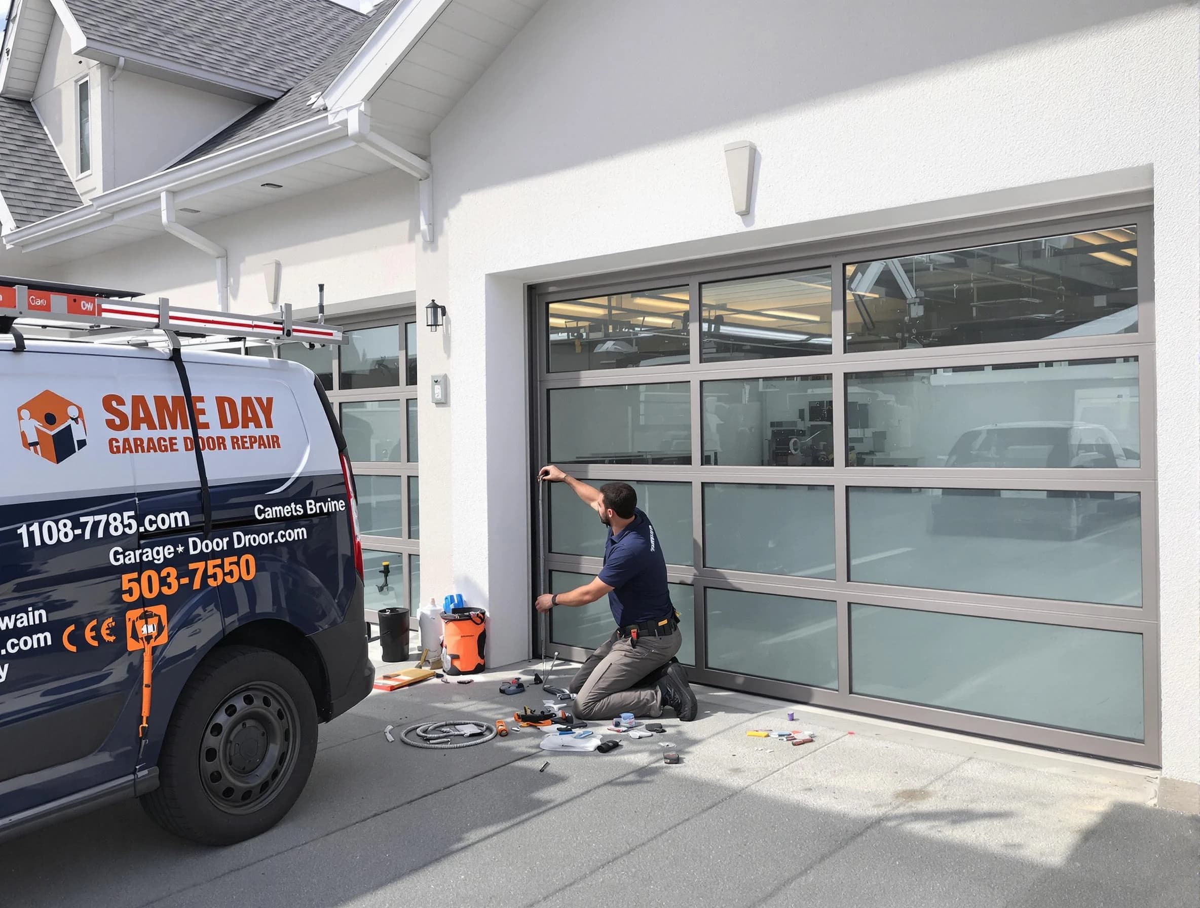 Same-day garage door repair service by Buffalo Garage Door Repair in Buffalo