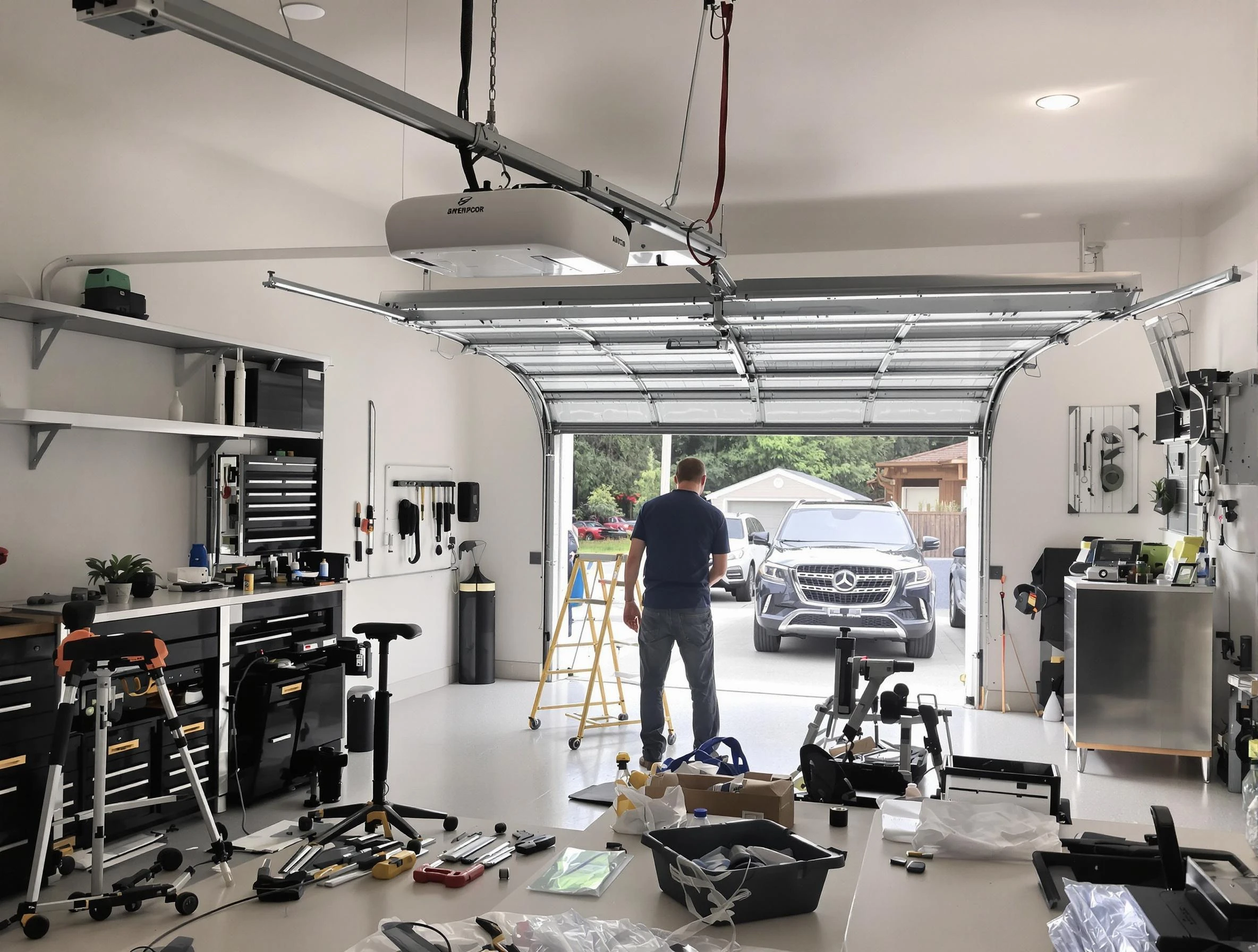Garage door opener installation by Buffalo Garage Door Repair in Buffalo